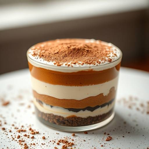 Classic Tiramisu with Espresso and Cocoa Powder